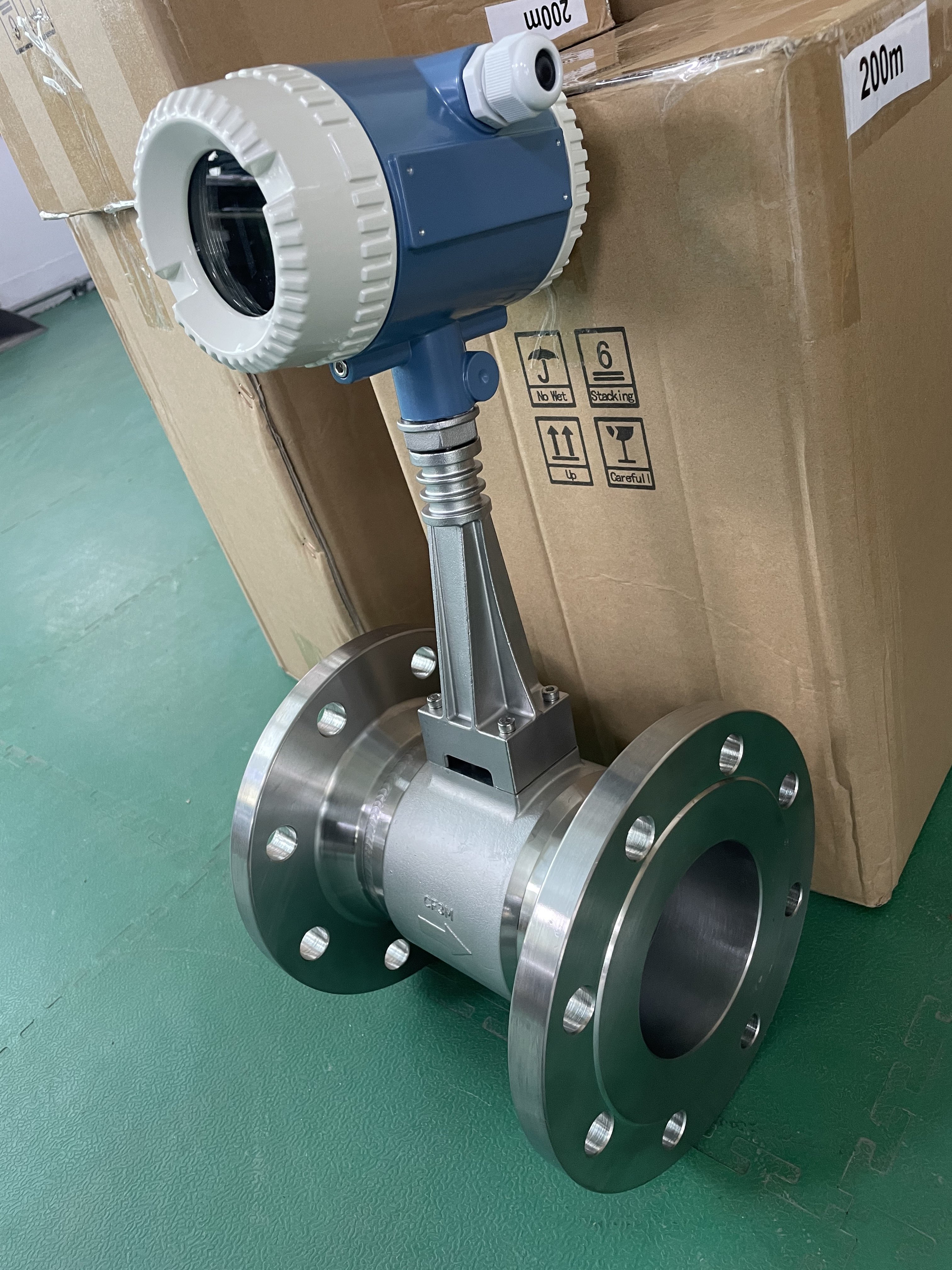 Super Heated Steam Vortex Flow Meter Price Industry DN100 Digital Vortex Flow Meter Stainless Steel Flow Meter