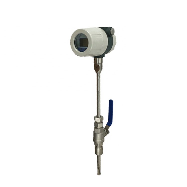 Blast Furnace Flue Gas Insertion Thermal Mass Flow Meter Stainless Steel 4-20mA RS485 OEM Customizable
