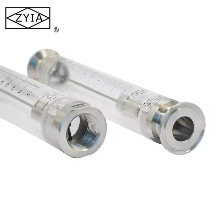 Supply ZYIA logo Inline Pipe Tube Float Portable Water Electronic Liquid Flowmeter