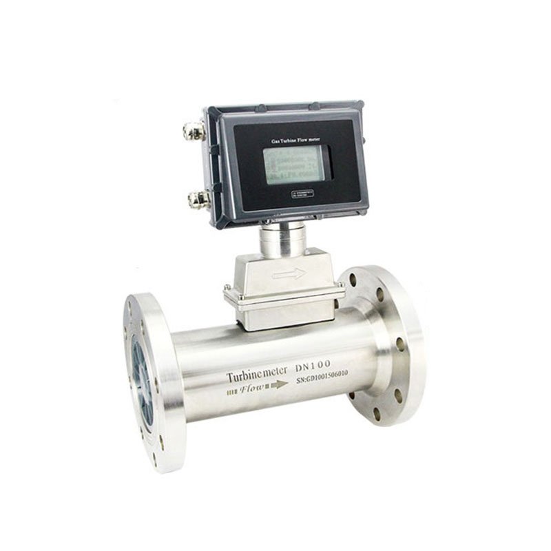 High Performance Digital Turbine Flowmeter for Liquids Easy Installation Stainless Steel Plastic Material LCD Display Thread