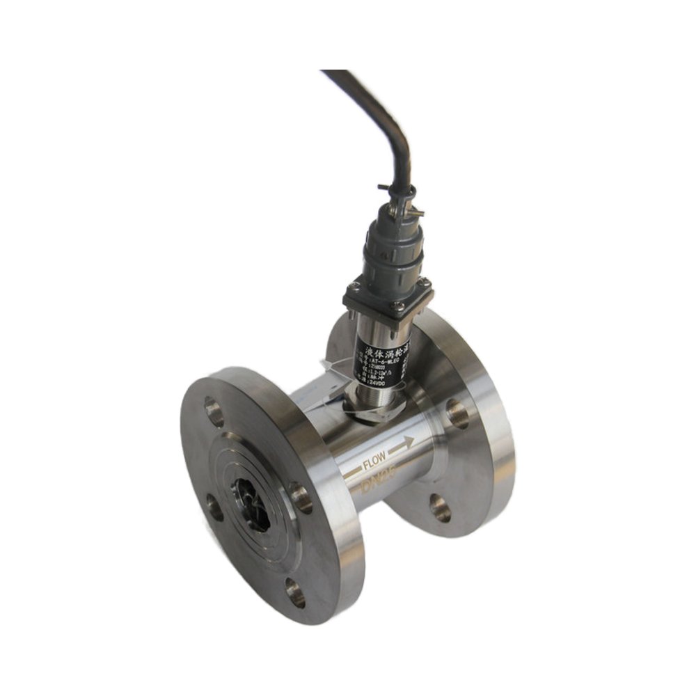 High Performance Digital Turbine Flowmeter for Liquids Easy Installation Stainless Steel Plastic Material LCD Display Thread