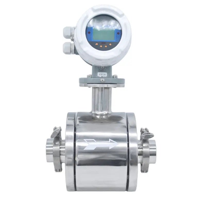 Hot sale magnetic flow meter price chilled water flow meter PTFE liner river water electromagnetic flow meter