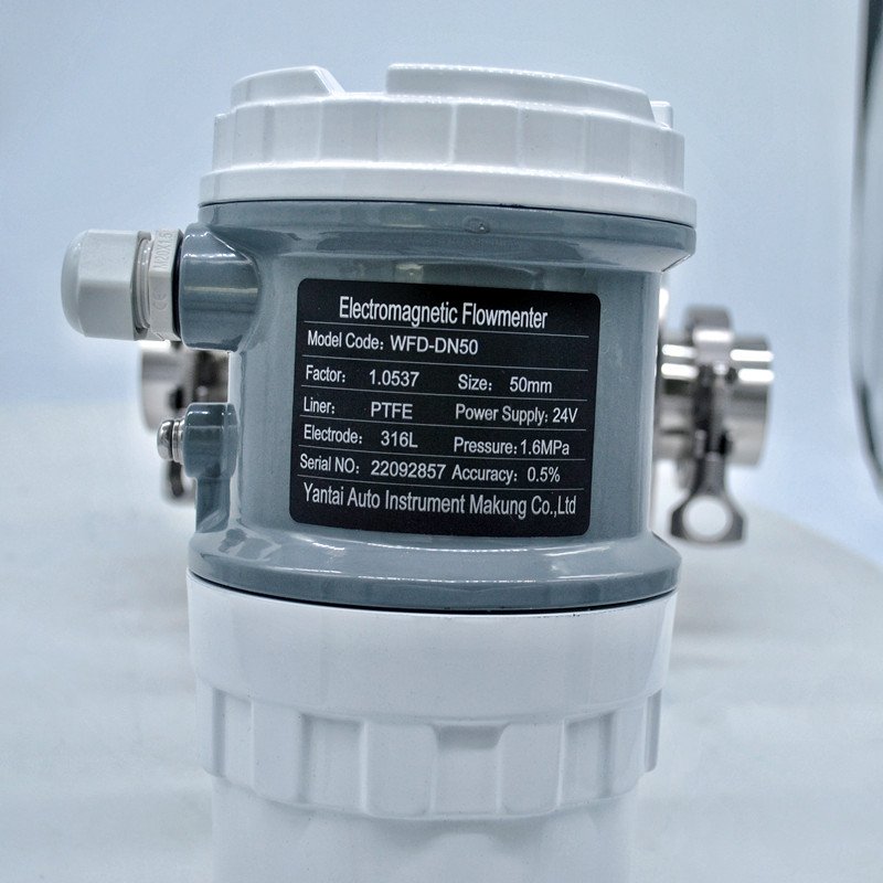 Hot sale magnetic flow meter price chilled water flow meter PTFE liner river water electromagnetic flow meter