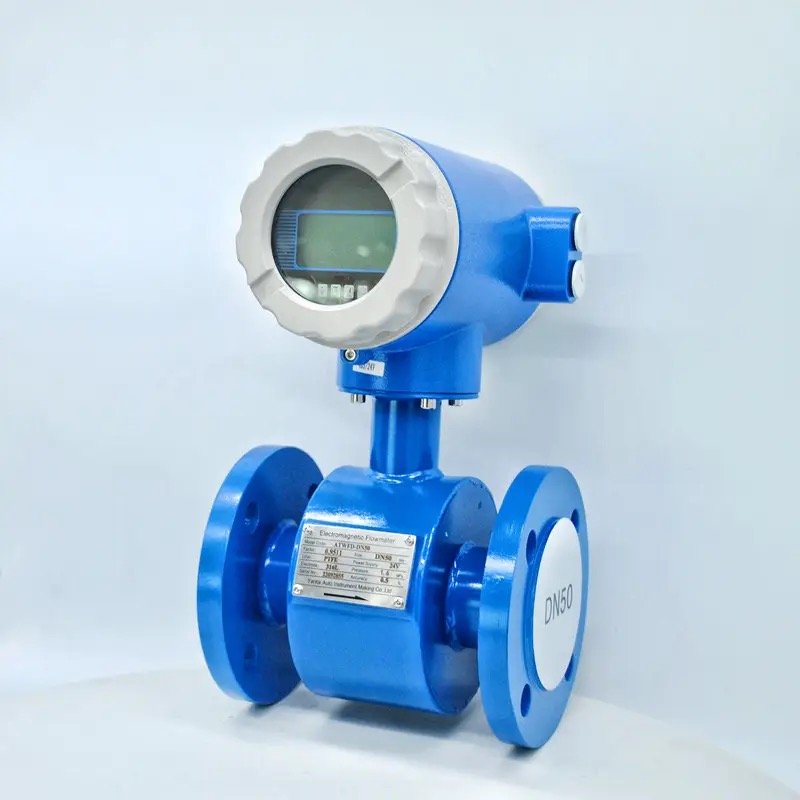 Hot sale magnetic flow meter price chilled water flow meter PTFE liner river water electromagnetic flow meter