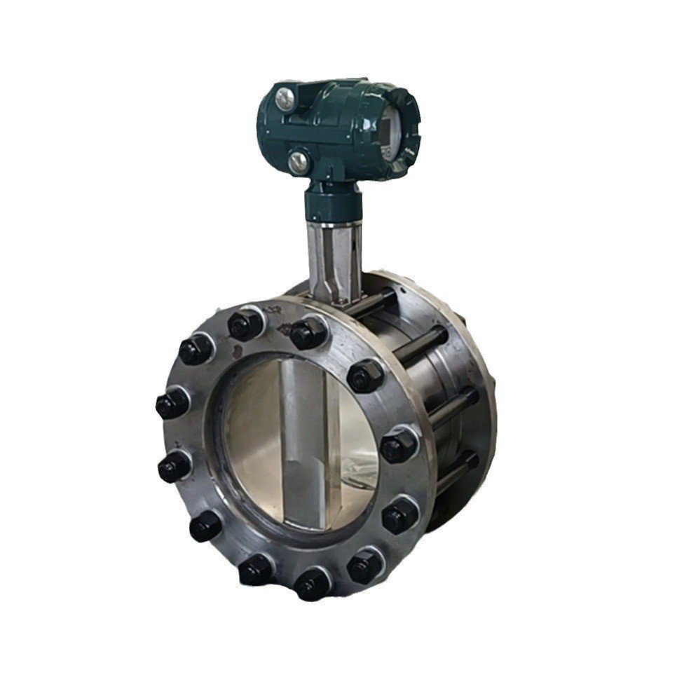 Flange Type vortex Flow Meter with temperature and pressure compensation Gas and Steam withRS485 4-20mA Output 24VDC