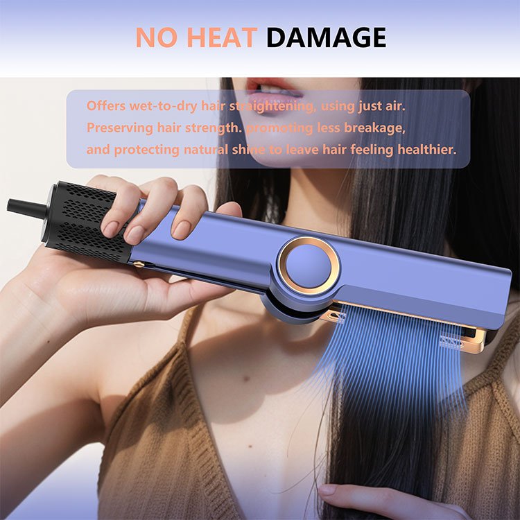 Mesky Two in One air Flow air Styler Screen Touch Wet to Dry Hair Straightener and Dryers Machine