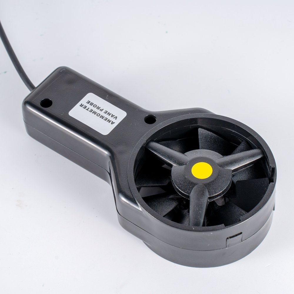 Digital Wind Speed Measurement Temperature Tester AA-136V Handheld Anemometer Lcd Display Air Flow Speed Wind Meter