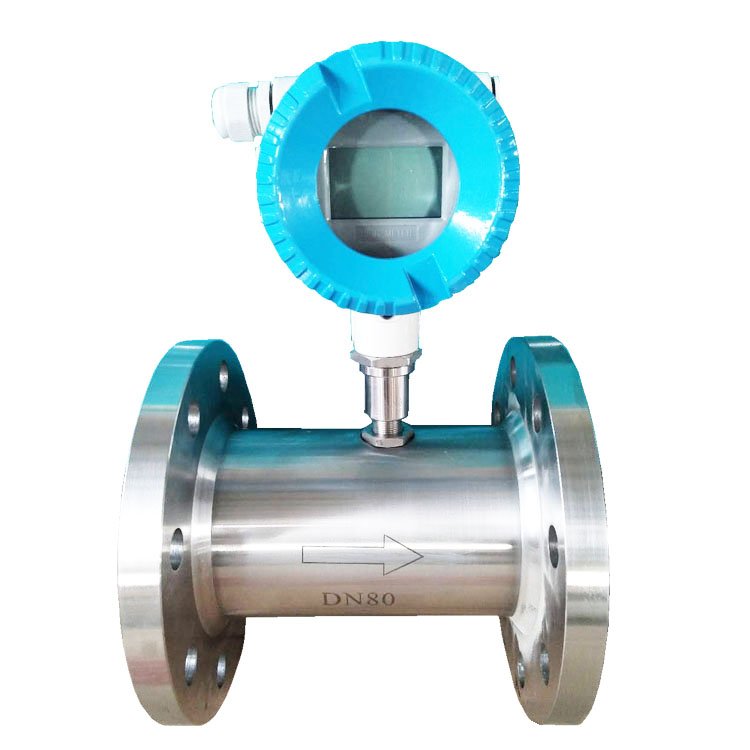 SS316 DN4-DN200Integrated Type Turbine Liquid Control Flow Meter Output Pulse 4-20mA RS485 Hart Turbine Flowmeter
