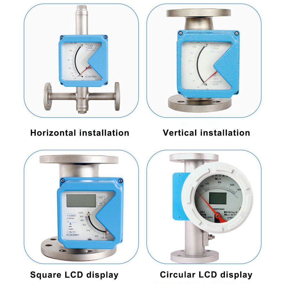 GNS High Accuracy Variable Area Wet Type Liquid Gas Rotameter Metal Tube Flow Meter Rotameter