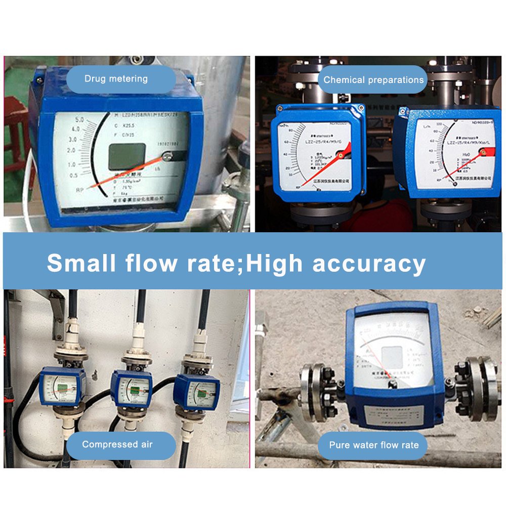 GNS High Accuracy Variable Area Wet Type Liquid Gas Rotameter Metal Tube Flow Meter Rotameter