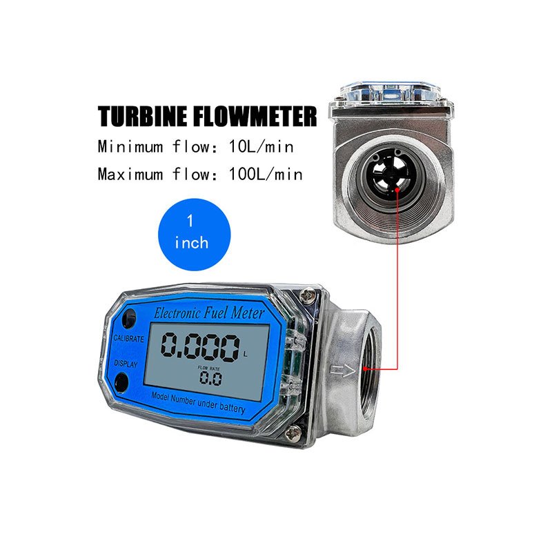 Electronic Digital Turbine Flowmeter Turbine Flow Meter Flowmeter with High Precision