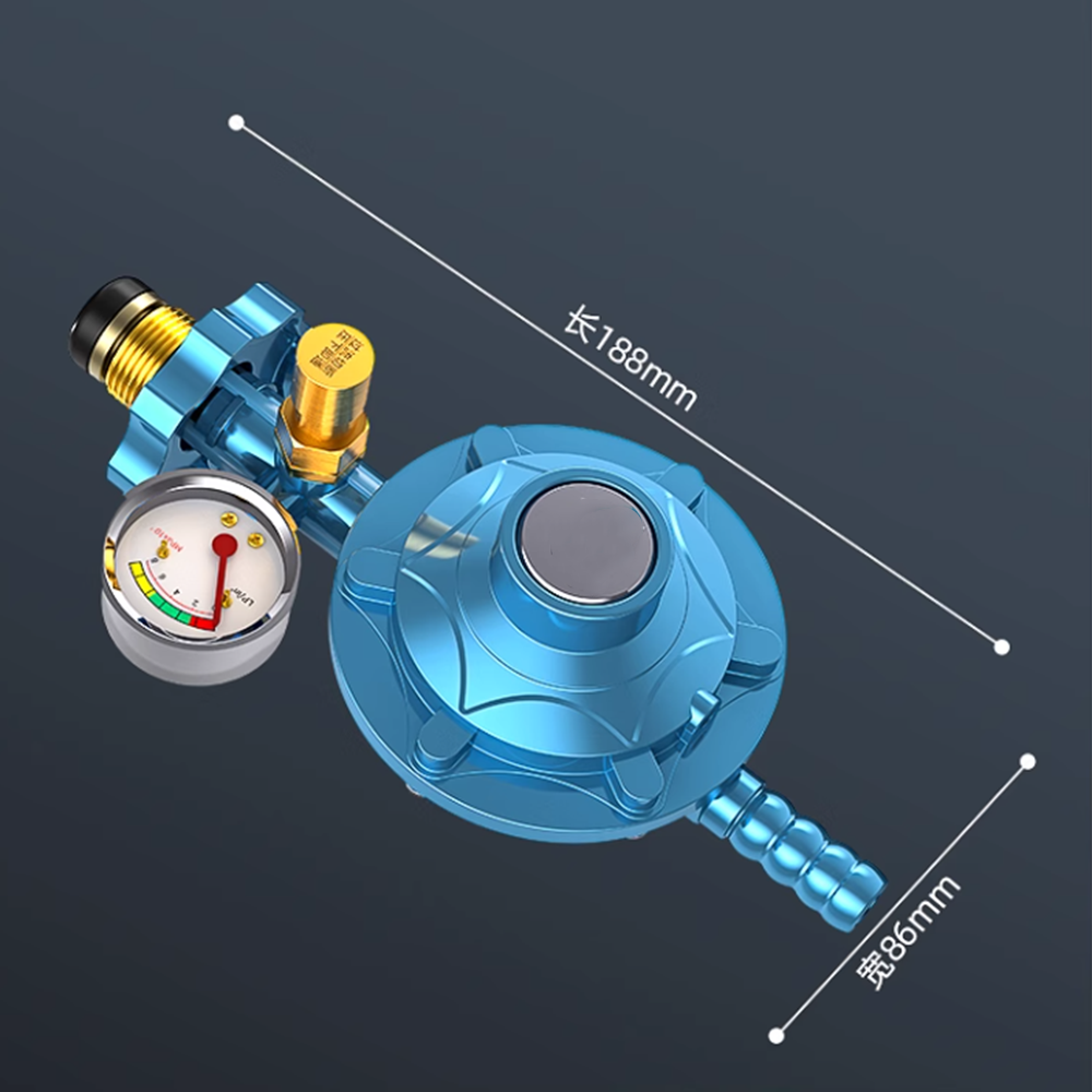 Philippine Market Vietnam Market Hot Selling Shut Off Gas Regulator With Gauge Low Pressure Household Use