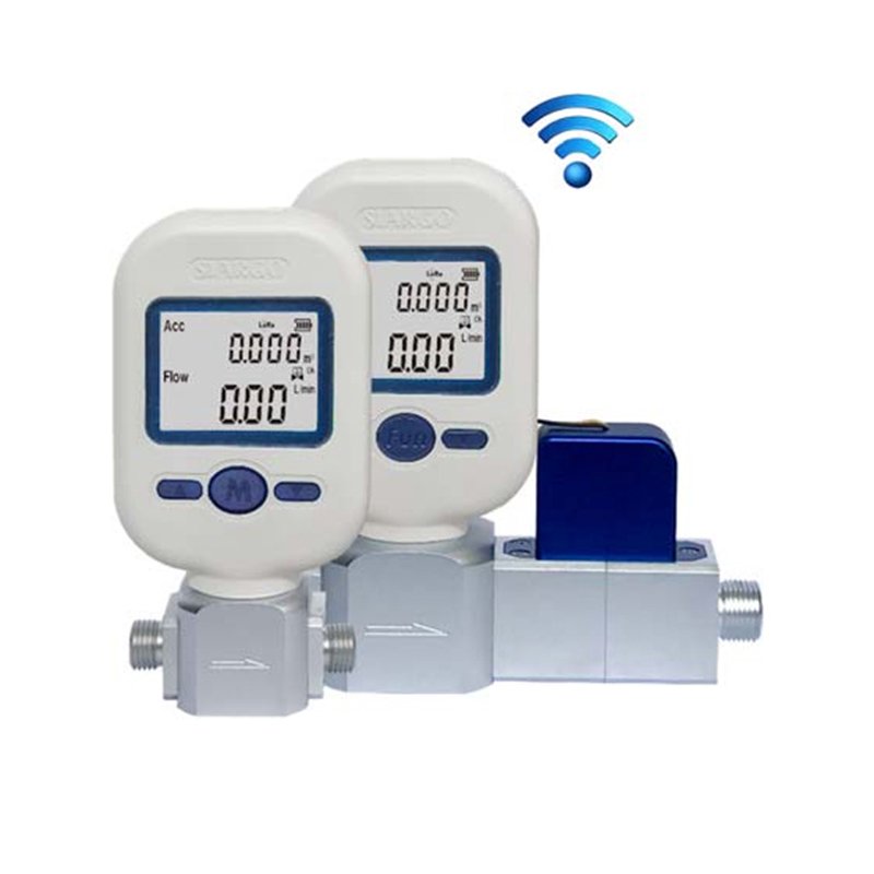 High Accuracy Portable Digital Air Mass Flow Meter Base Version 0-100SLPM