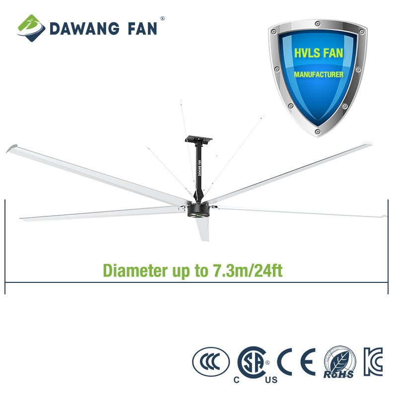 DAWANG FAN China 3m Low Noise 10ft Big Wind Air Flow Garage Vent Giant Industrial Hvls Large Ceiling Fan Wholesale