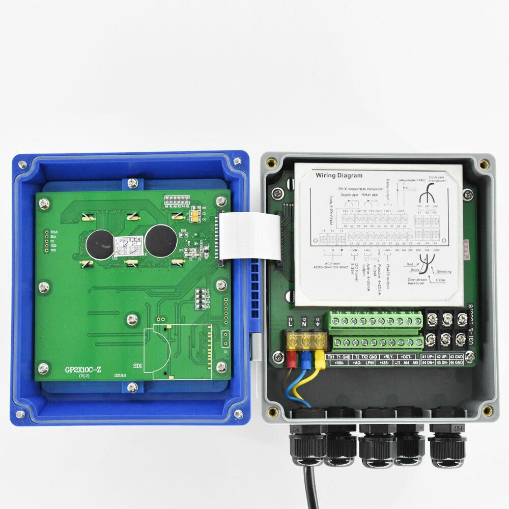 Module Type TUF-2000B Wall Mounted Clamp On Type Flowmeter Ultrasonic Water Flow Meter Sensor