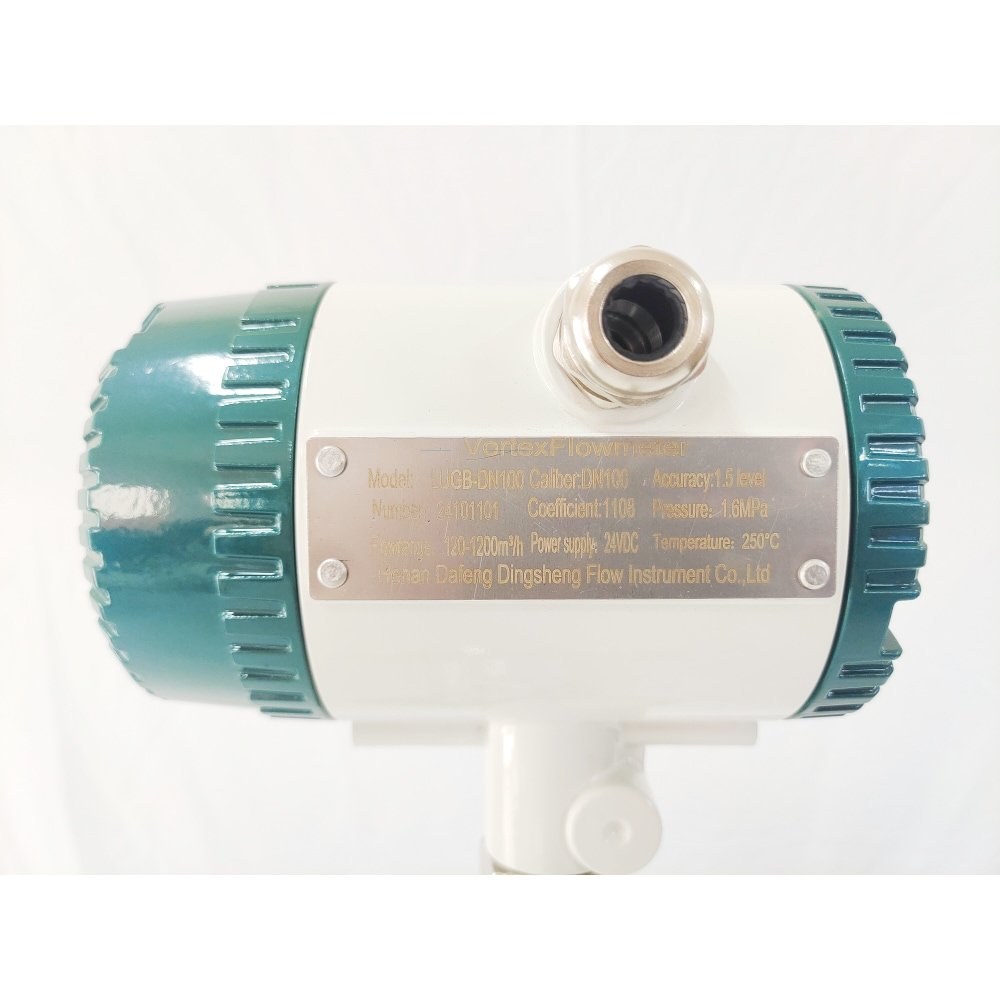 1% Precision DN100 Liquid Water Flow Meters Dioxide Oxygen Hydrogen Methane Steam Gas Vortex FlowMeter for Air