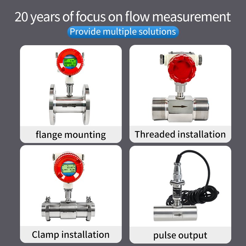 Fuel Dispenser Digital Liquid Turbine Flow Meter Variable Area Air & Gas Flowmeters 4-20ma or Pulse Output 1% or 0.5% CN;ANH