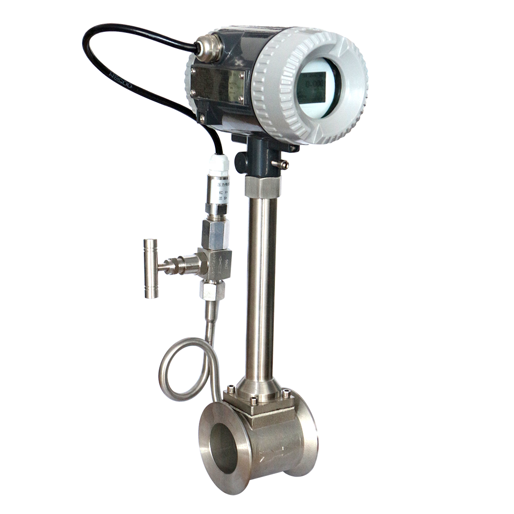 Low Price 4-20ma RS485 vortex Flowmeter Oxygen Gas Flow Meter for Biogas Super Heated Steam Compressed air Hot Oil lpg