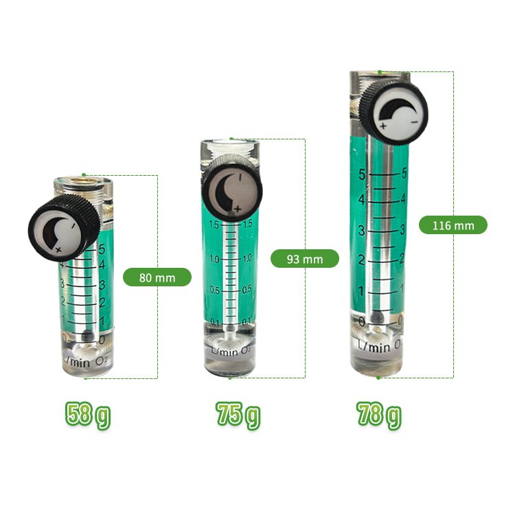 New Mechanical Water Flow Meter for Medical Oxygen Liquid Control for Flow Control Measurement