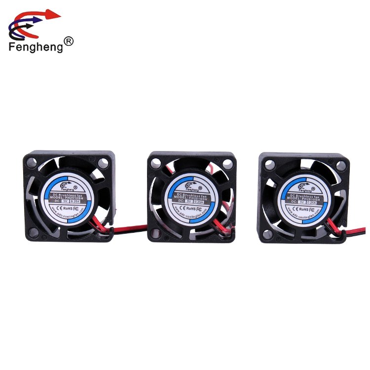 High Quality 25x25x10mm DC Axial Exhaust Fan Price 2510 25mm 2PIN Mini PC Case Display Cooling Fan 12V 24V