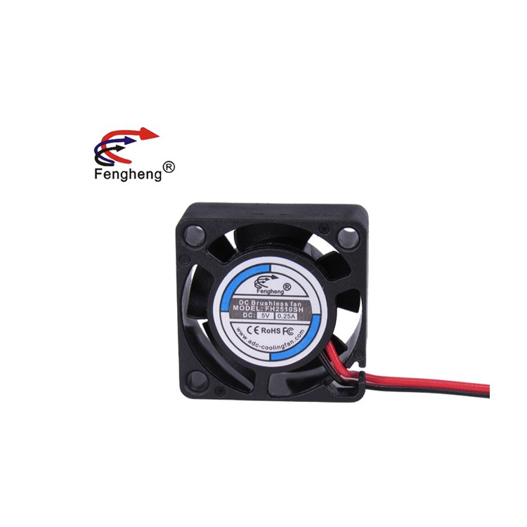 High Quality 25x25x10mm DC Axial Exhaust Fan Price 2510 25mm 2PIN Mini PC Case Display Cooling Fan 12V 24V