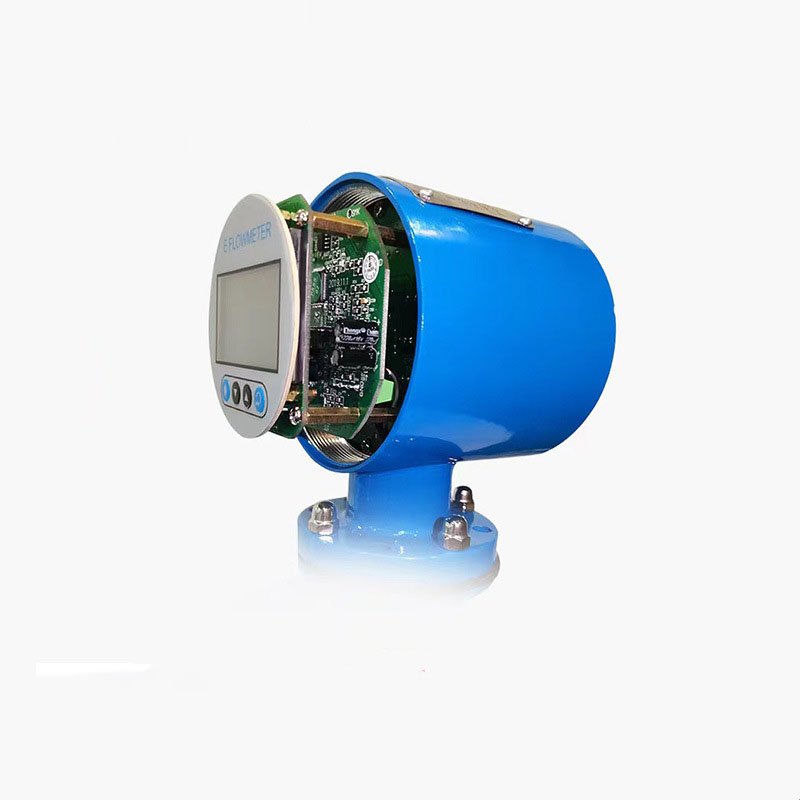 Hot Sell Intelligent Electromagnetic Flowmeter 4-20mA Wastewater Slurry Liquid Dn50/100 Electromagnetic Sewage Flowmeter