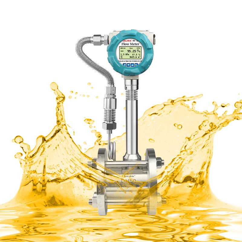 Male Thread Vortex Smart Flow Meter Flammable Gas Oil Liquid Flow Meter Digital Flowmeter Air Flowmeter