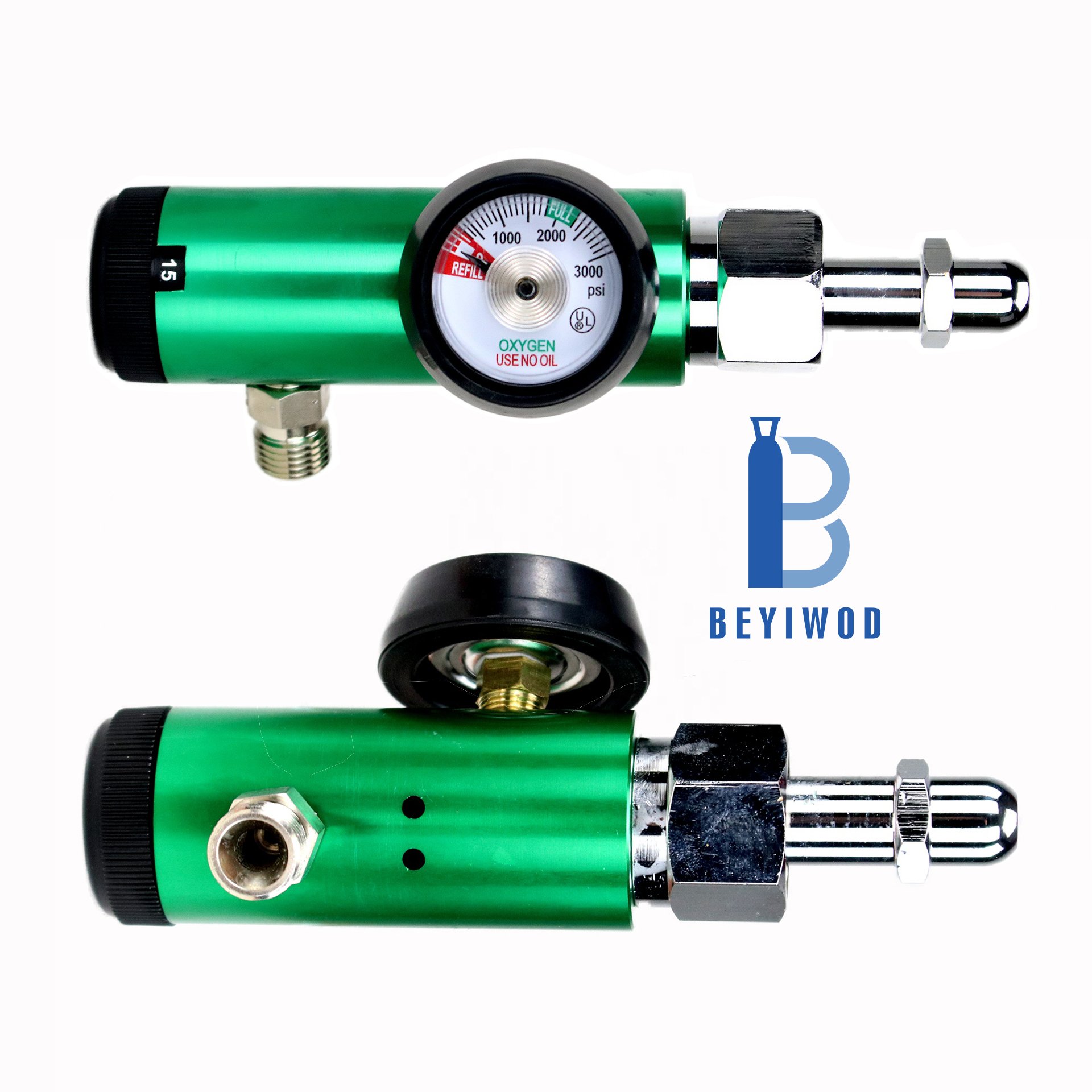 High Quality Secure Flow Meter Oxygen Medical Pressure Regulator for Industrial Oxygen Cylinder for US