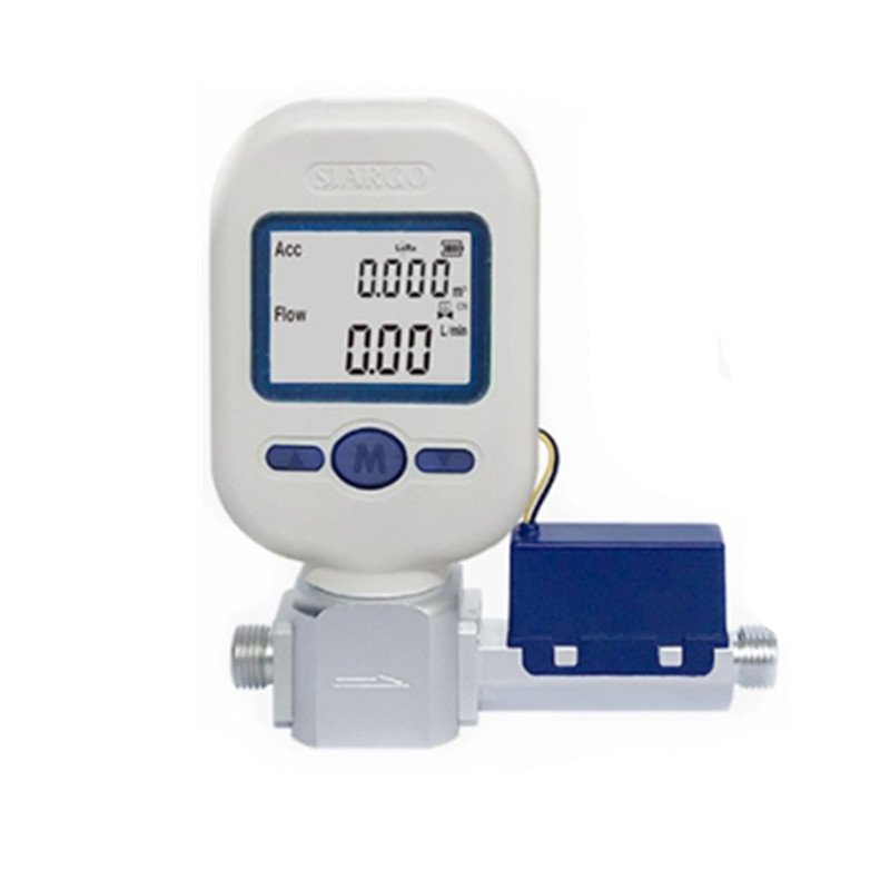 Yunyi Digital Vortex Flow Meter Mass Air 20 Lpm Stainless Steel Plastic Construction Thread Connection Gas Measurement OEM