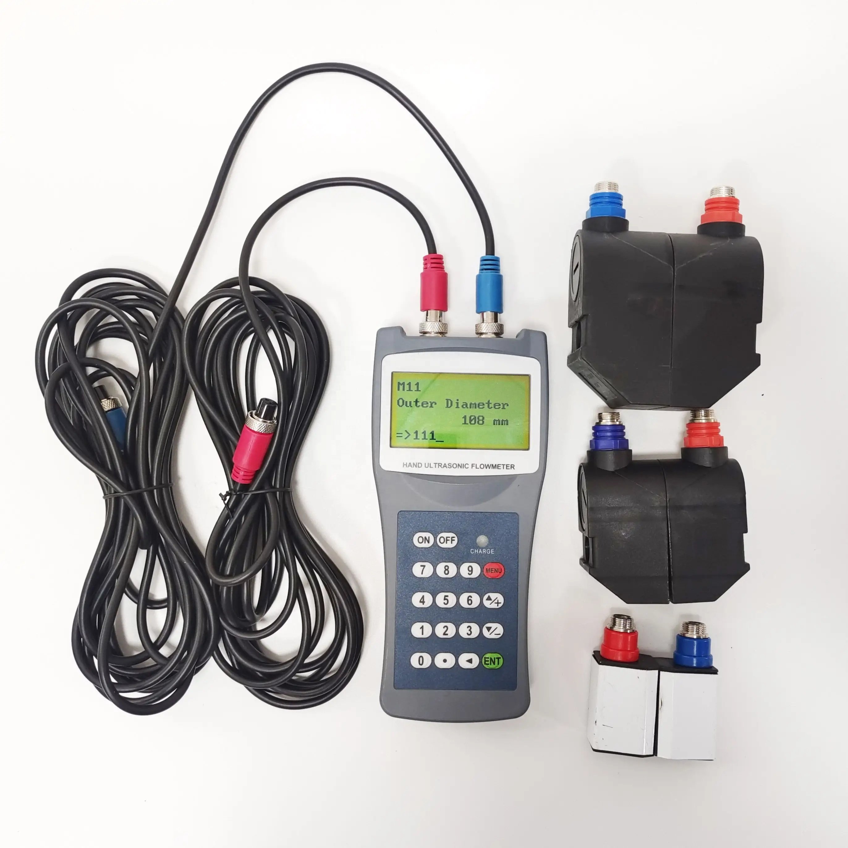 Handheld Portable Ultrasonic Flow Meter Price Water Digital Flowmeter