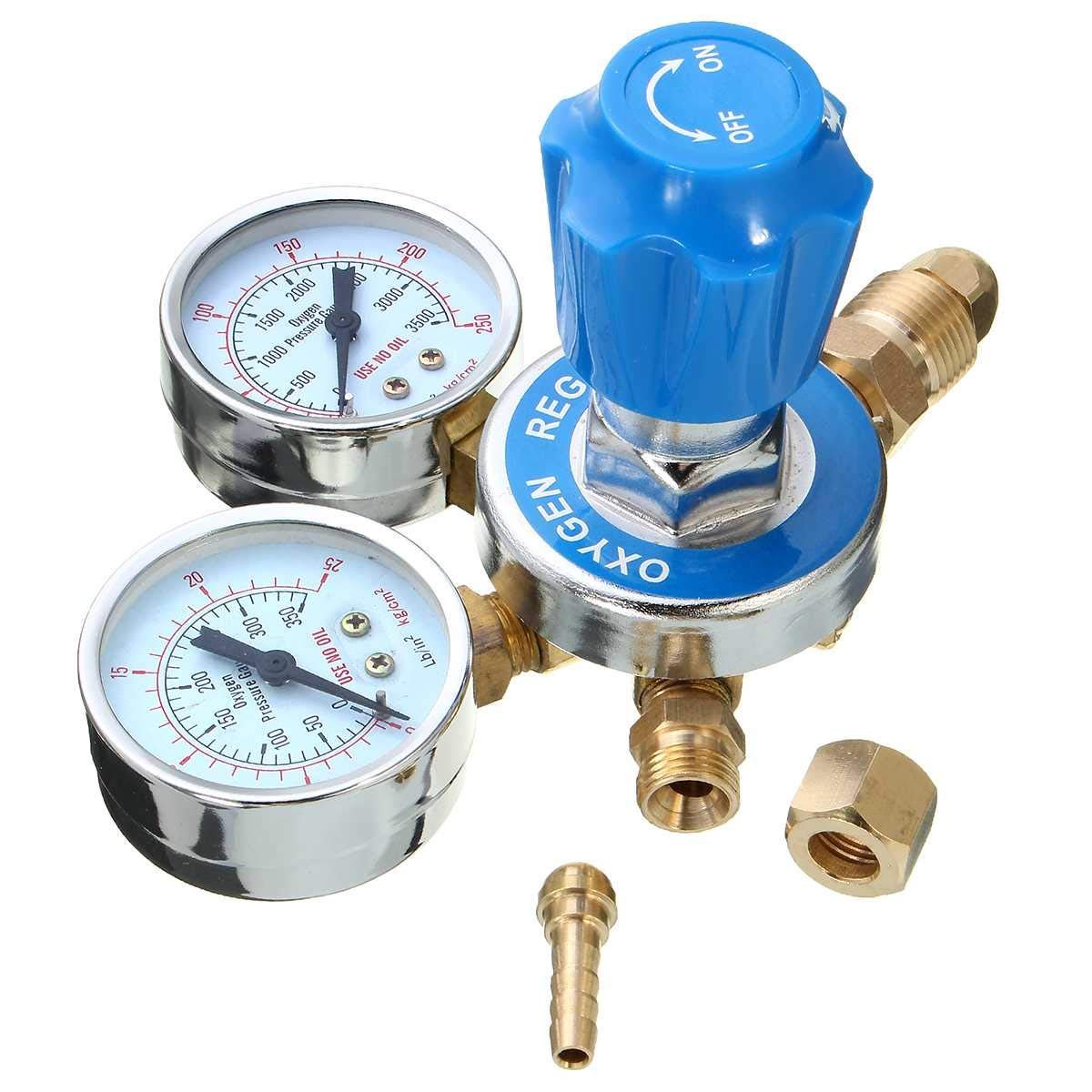 Generic Oxygen Regulator Reducer Mig Flow Meter Pressure Gas Solid Brass Welding Fit Victor Gas Torch Cutting