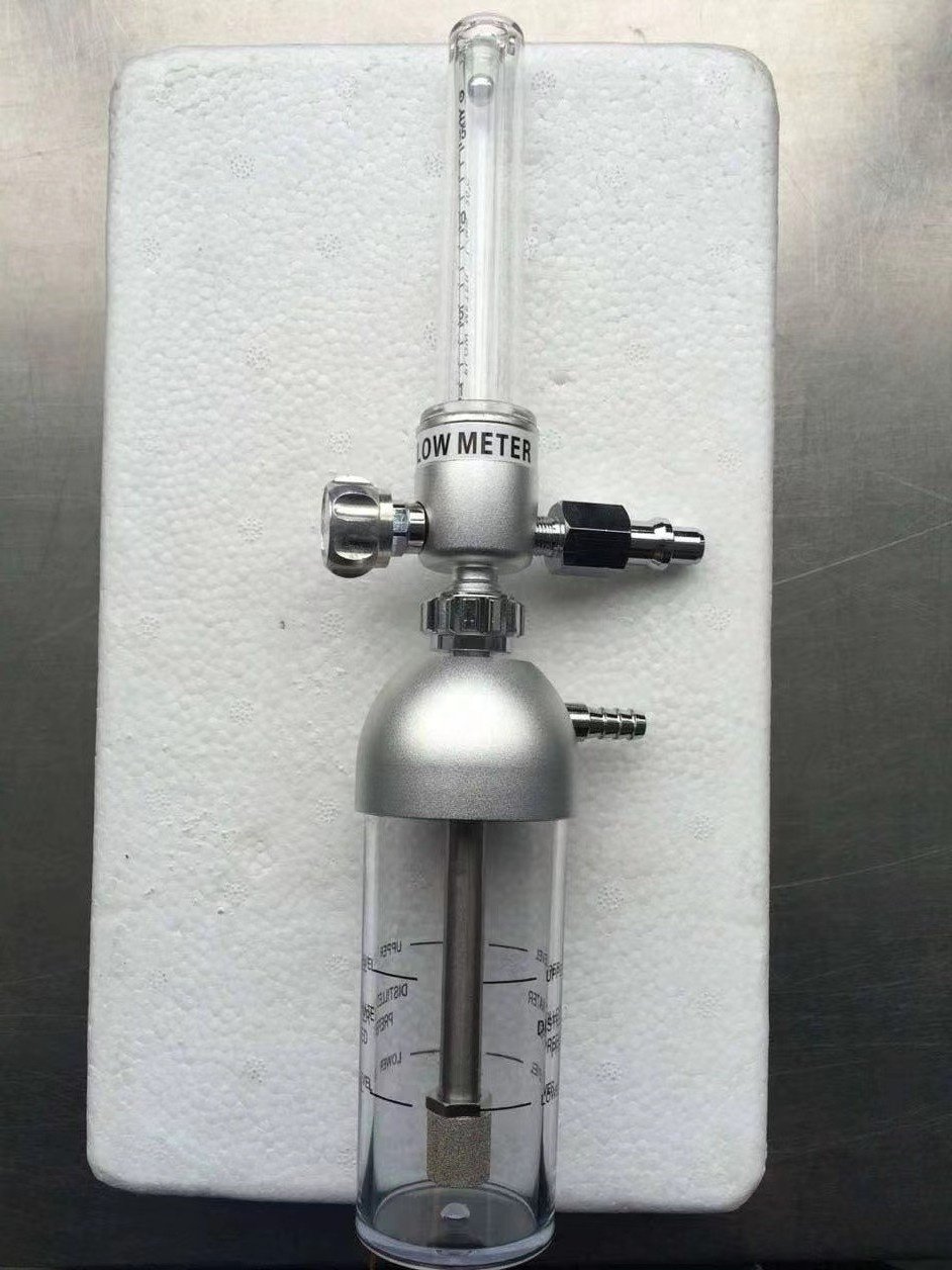 DIN Standard Medical Oxygen Flow Meter 0-15L Wall Mounted Aluminum Alloy Split Type
