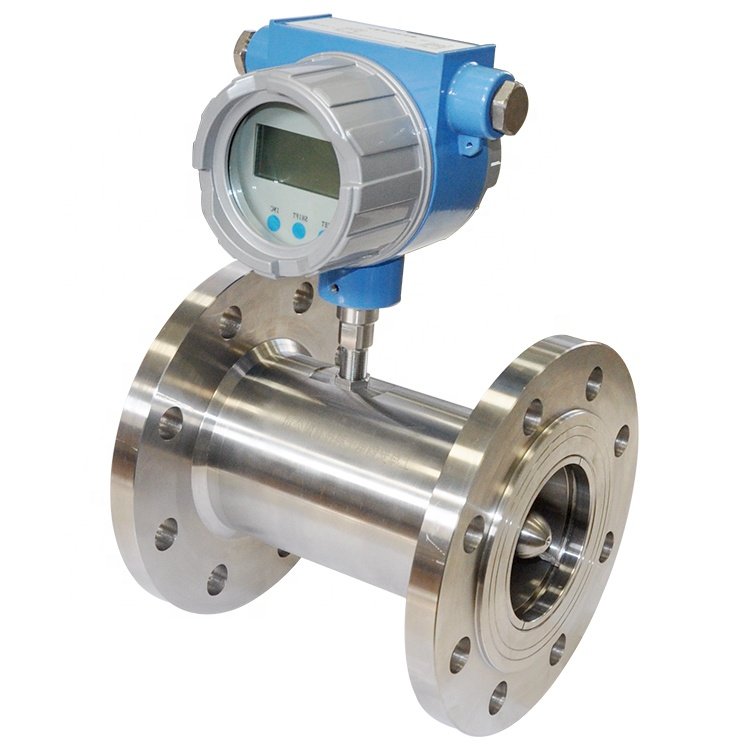High Accuracy 20mm Turbine Flowmeter For Tap Water Liquid And Gas With LCD Display And Thread Connection OEM Supported