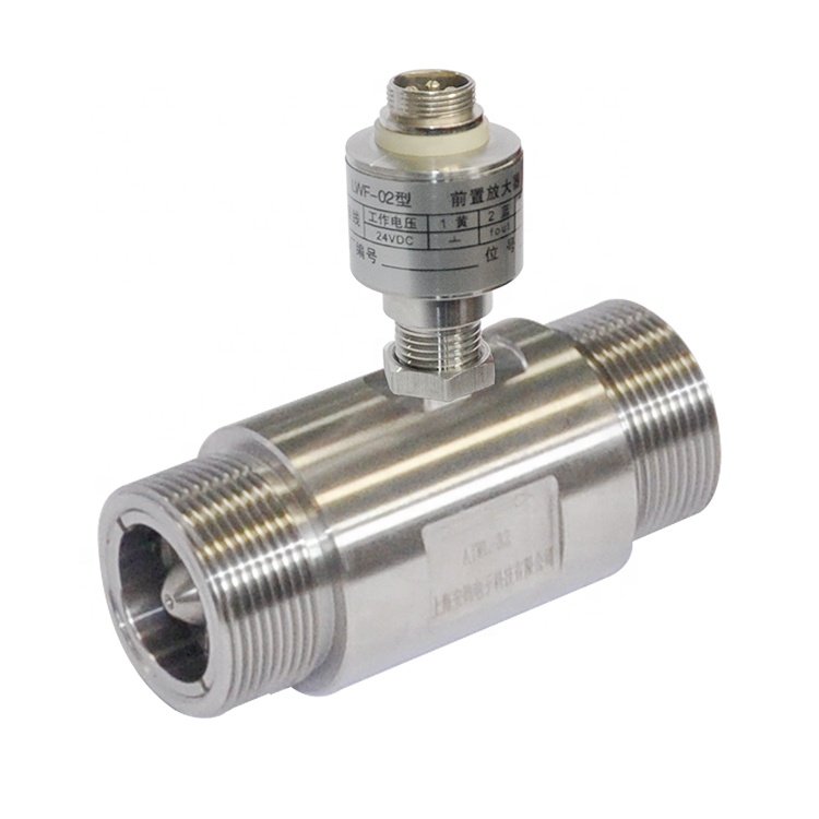High Accuracy 20mm Turbine Flowmeter For Tap Water Liquid And Gas With LCD Display And Thread Connection OEM Supported