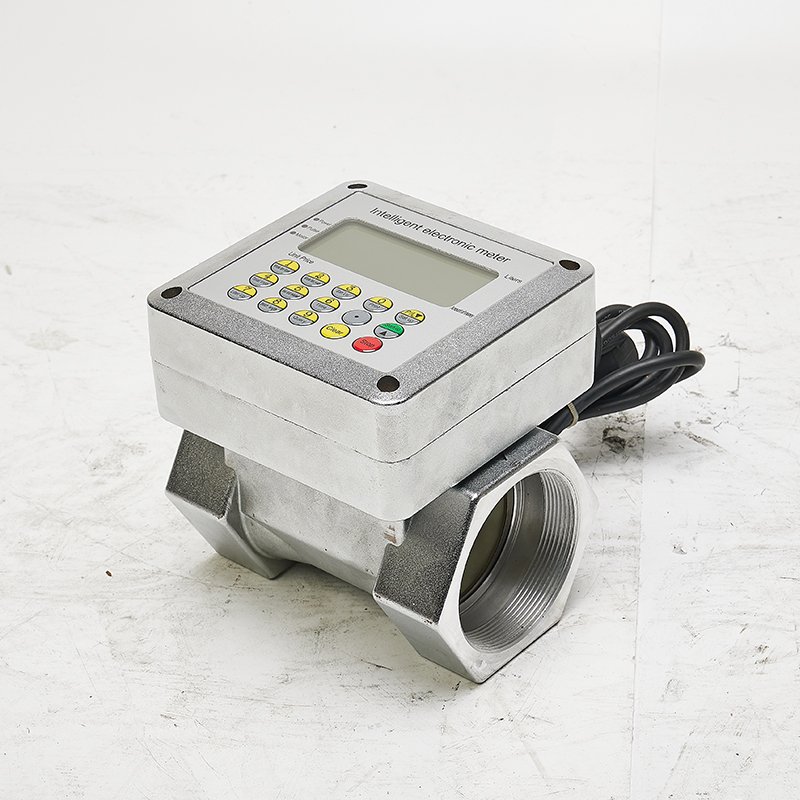 Aluminum Electronic Turbine Fuel Flow Meter With NPT Counter Instant Aluminum Alloy Pipe
