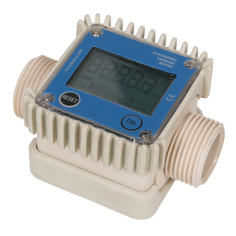 Aluminum Electronic Turbine Fuel Flow Meter With NPT Counter Instant Aluminum Alloy Pipe
