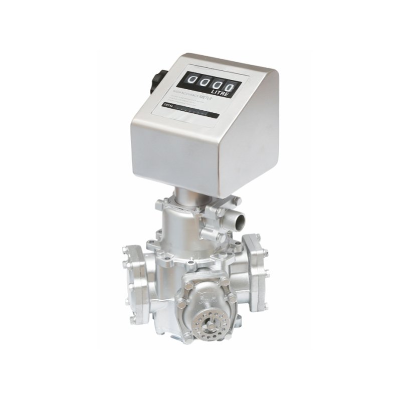 Aluminum Electronic Turbine Fuel Flow Meter With NPT Counter Instant Aluminum Alloy Pipe