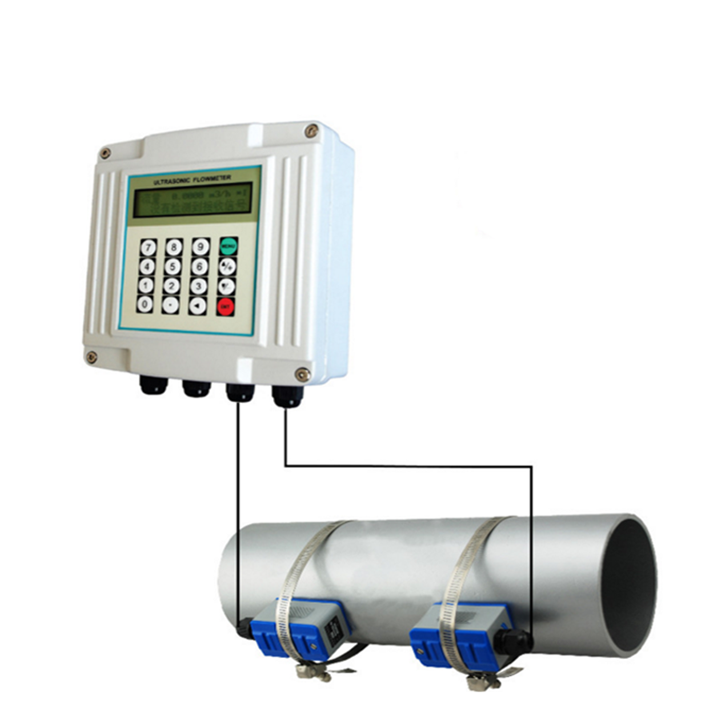 Wall Mounted Ultrasonic Flowmeter With Memory Card Water Flow Meter Modbus Protocol Flow Meters