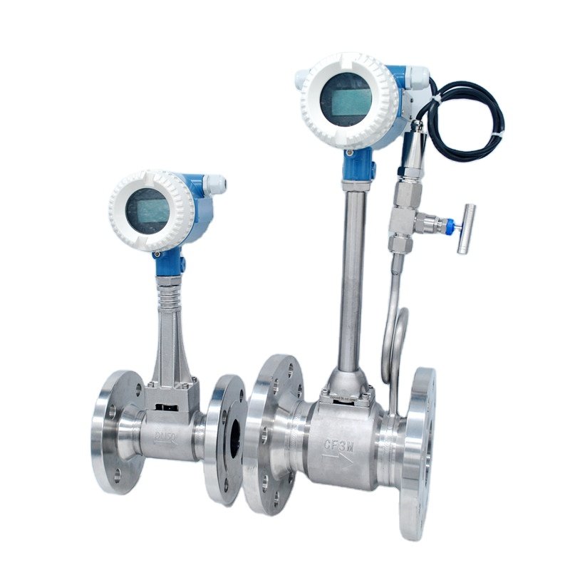 Wafer Type Vortex Flow Meter High Quality Steam Vortex Flow Meter Compressed Air Flowmeter 4-20ma RS485