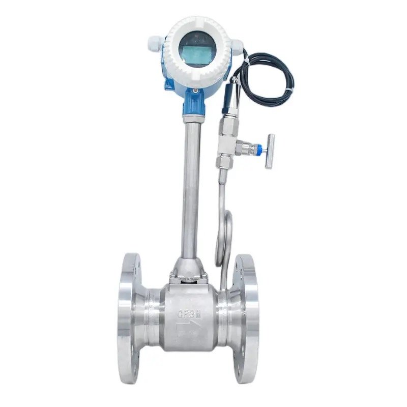 Wafer Type Vortex Flow Meter High Quality Steam Vortex Flow Meter Compressed Air Flowmeter 4-20ma RS485