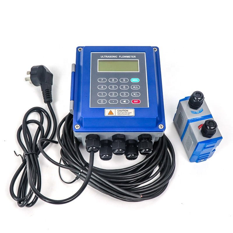 New DN6~DN2000 Portable Wall Mounted Clamp-on Ultrasonic Water Flow Meter