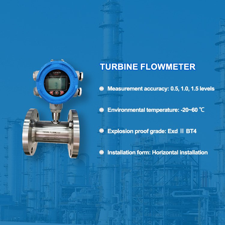 Rs485 4-20Ma Transmitter Liquid Fuel Turbine Lpg Types Sensor Oil Air Oxygen Flow Meter Prices Water Swirl Flowmeter for Sale