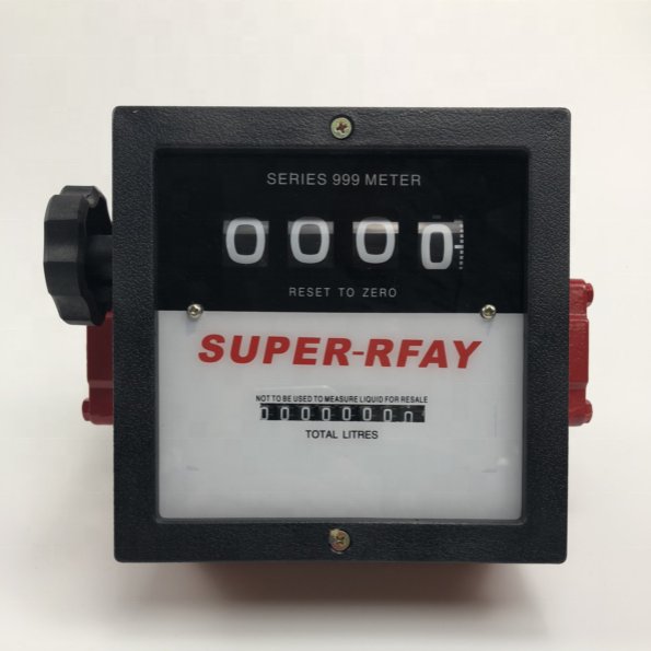 Mechanical Fuel Meter Diesel Flow Meter Fuel Counter 4-digit Oil Flow Meter