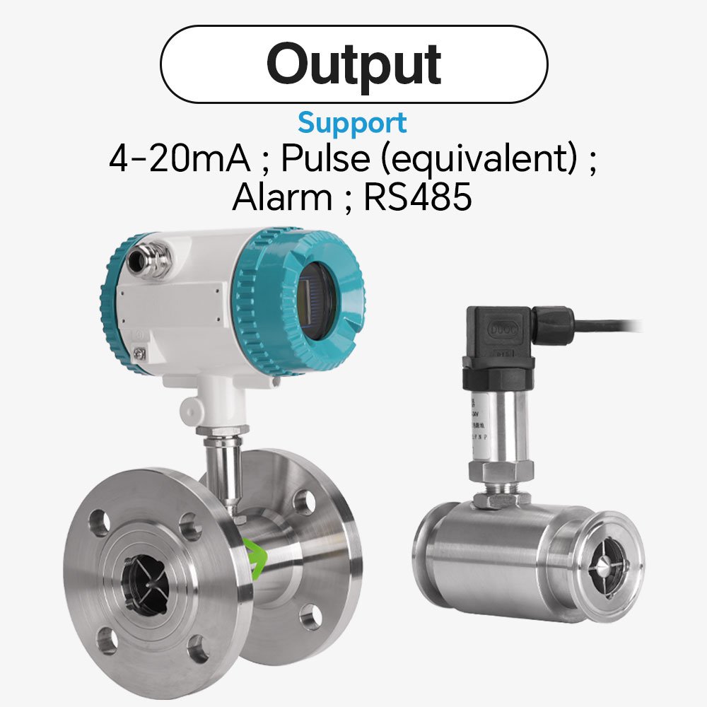 DN4-DN200 Liquid Ammonia Fuel Oil Led Display Hydraulic Turbine Mechanical Flow Meter with Pulse Output