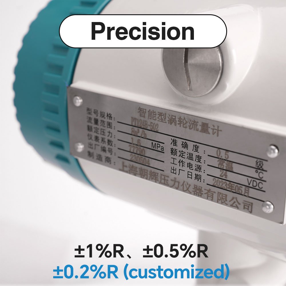 DN4-DN200 Liquid Ammonia Fuel Oil Led Display Hydraulic Turbine Mechanical Flow Meter with Pulse Output