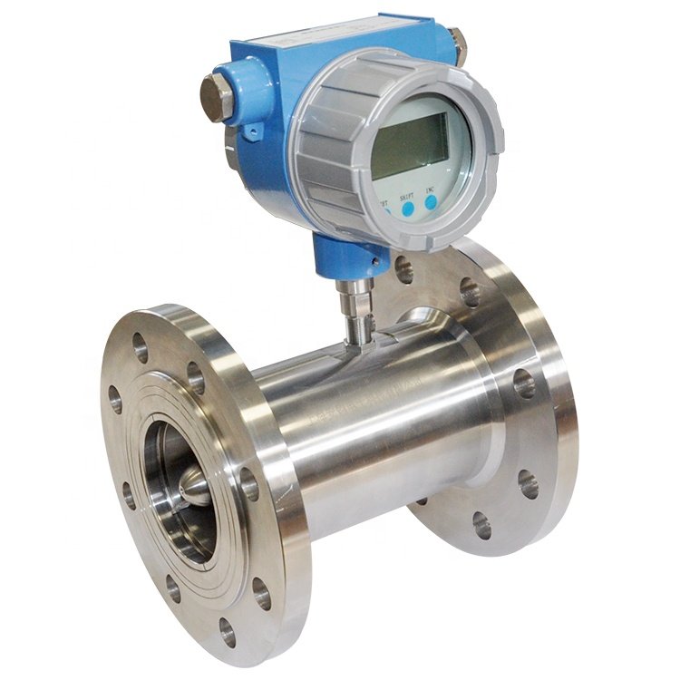Anjun Intelligent Remote Control AJWL Inline Pipe Type Liquid Turbine Flow Meter Flowmeter