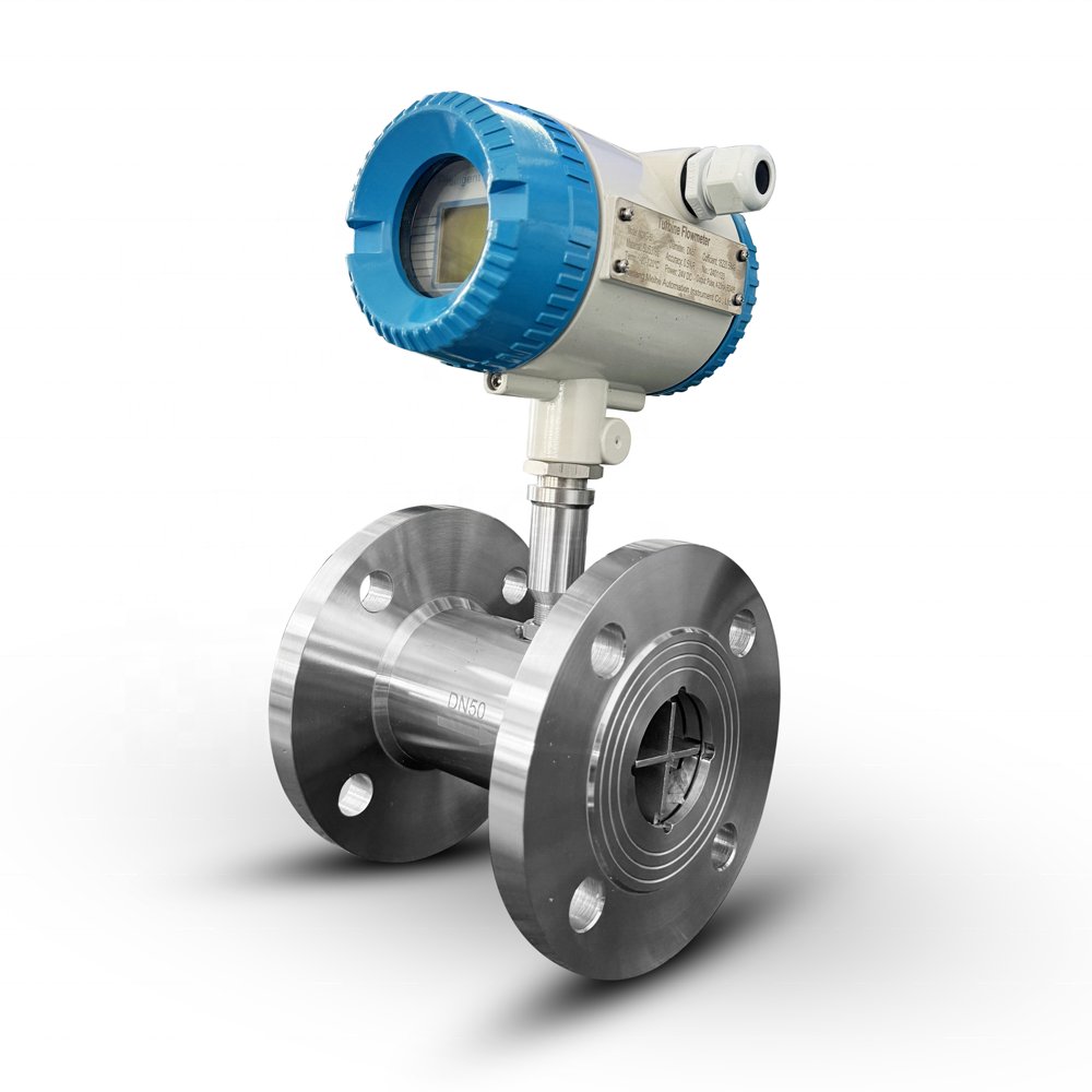 4-20mA Turbine Flow Meter DN200 Liquid Oil Turbine Water Flow Meter Sensor Pulse Turbine Flowmeter