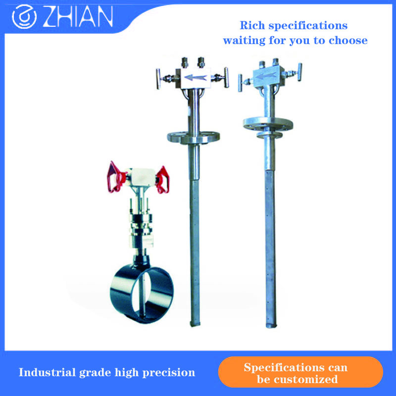 Customized Large Diameter Insertion Average Velocity Tube Annubar Flowmeter OEM Supported for Gas Water Medium Verabar Flowmeter