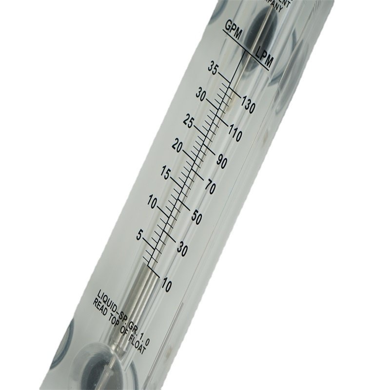 STARK Series Acrylic Rotameter 1/4 Liquid Flow Meter 0-5 Gpm(Panel Mount)