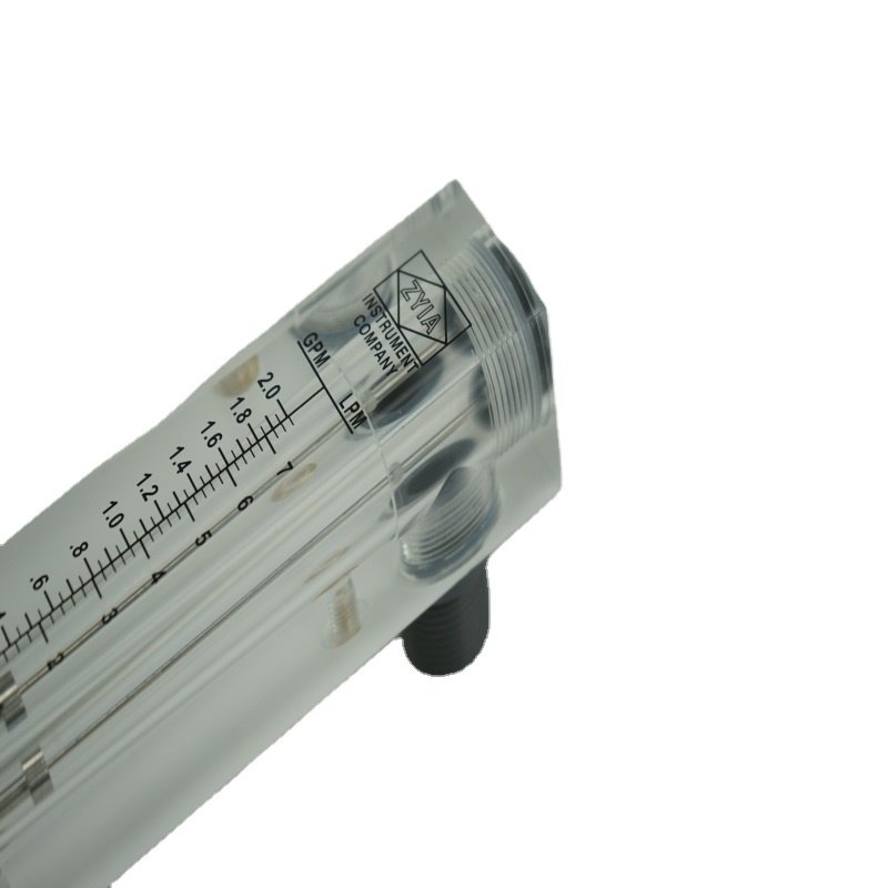 STARK Series Acrylic Rotameter 1/4 Liquid Flow Meter 0-5 Gpm(Panel Mount)